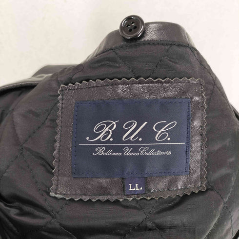 B.U.C Bellezza Uomo Collection ラムレザー カーコート メンズ LL