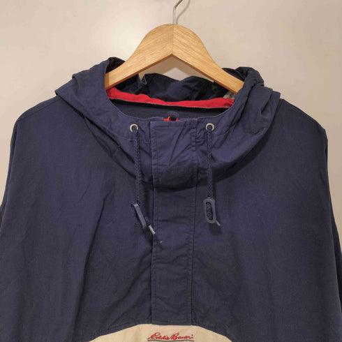 エディーバウアー Eddie Bauer 00s 裾ドローコード マルチカラー コットン アノラック パーカー プルオーバー メンズ XXXL