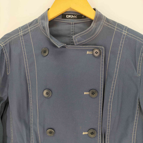 ダナキャランニューヨーク DKNY コットンストレッチ ショート ピーコート ナポレオン レディース US:12