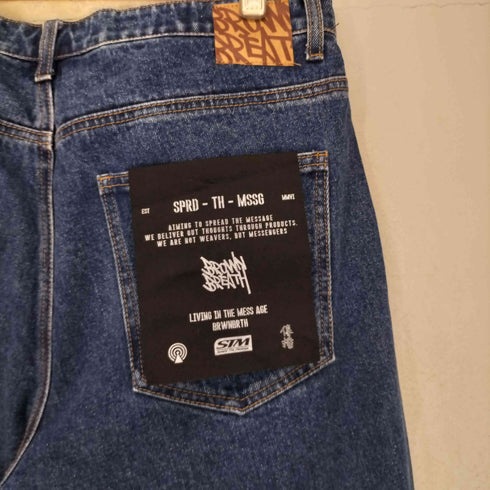BROWNBREATH ブラウンブレス ワイド バギーデニム street メンズ 34