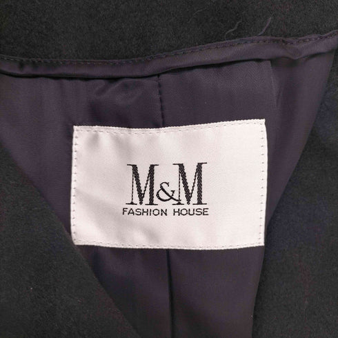 M&M cashmere カシミヤ100% スタンドカラーコート レディース JPN:9号