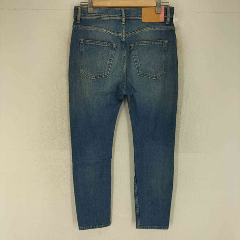 アクネストゥディオズブロコンスト Acne Studios Bla Konst Melk Mid Blue テーパード 加工 デニム パンツ レディース 28/30