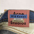 アクネストゥディオズブロコンスト Acne Studios Bla Konst Melk Mid Blue テーパード 加工 デニム パンツ レディース 28/30