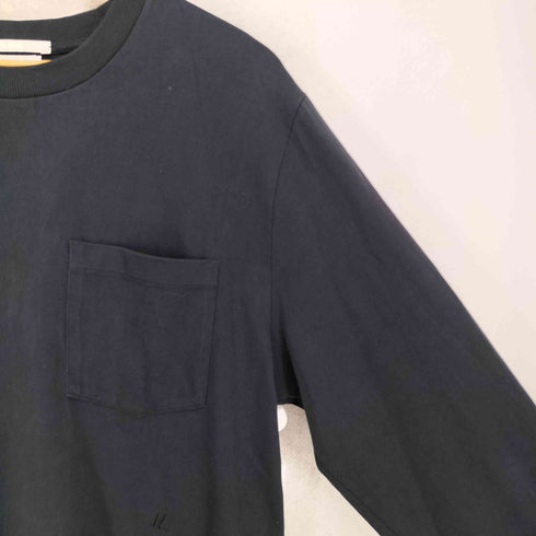 ヘルムートラング HELMUT LANG ロゴ刺繍 裾ベルト ポケット 長袖 カットソー メンズ L