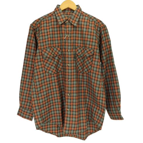 パシフィックトレイル PACIFIC TRAIL ウール混 チェック ダブルポケットシャツ メンズ import:M