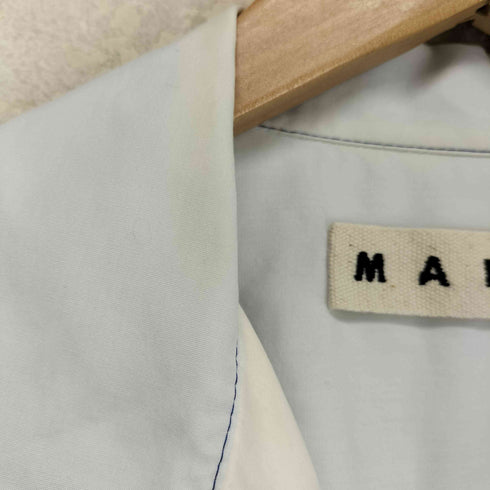 マルニ MARNI 21SS Cotton Poplin Open Collar Short Sleeve Shirt コットンポプリンオープンカラーシャツ メンズ JPN:46
