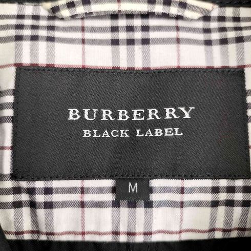 バーバリーブラックレーベル BURBERRY BLACK LABEL ロゴ刺繍 エポレット付き ミリタリーシャツジャケット レディース JPN:M