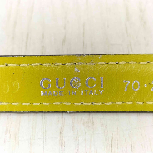 グッチ GUCCI Gバックル エナメル ナローベルト レディース