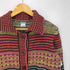 ユナイテッドカラーズオブベネトン UNITED COLORS OF BENETTON イタリア製 ウール マルチカラー ニット シャツ カーディガン レディース import:M