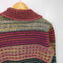 ユナイテッドカラーズオブベネトン UNITED COLORS OF BENETTON イタリア製 ウール マルチカラー ニット シャツ カーディガン レディース import:M