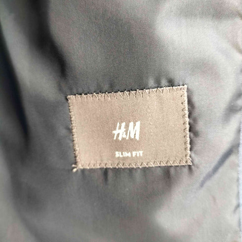 エイチアンドエム H&M シングル ノッチドラペル テーラード ジャケット セットアップ メンズ 56