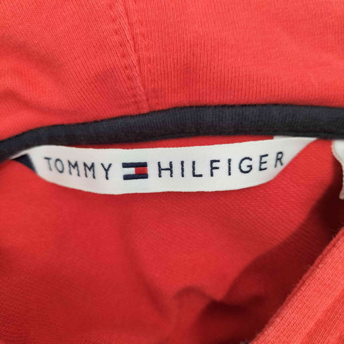 トミーヒルフィガー TOMMY HILFIGER ロゴ刺繍 ジップアップ パーカー レディース import:XL