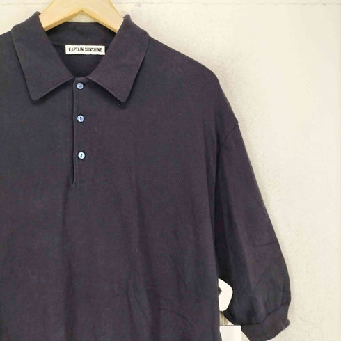 キャプテンサンシャイン KAPTAIN SUNSHINE 2024SS Cotton Knit Polo Shirt コットン・ニット・ポロ・シャツ メンズ UK:40