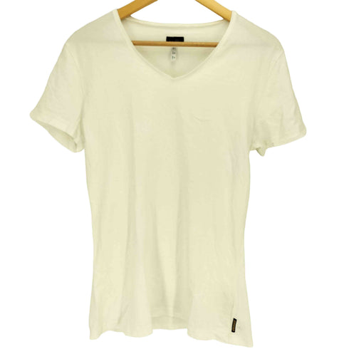 アルマーニジーンズ ARMANI JEANS イーグルロゴ刺繍 半袖 Vネック Tシャツ メンズ import:L