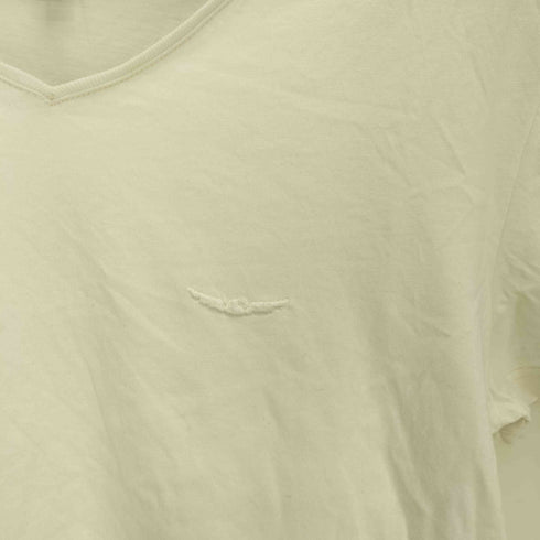 アルマーニジーンズ ARMANI JEANS イーグルロゴ刺繍 半袖 Vネック Tシャツ メンズ import:L