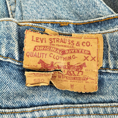 リーバイス Levis 90s- MADE IN USA USA製 550 ジップフライ テーパード デニム パンツ メンズ W38