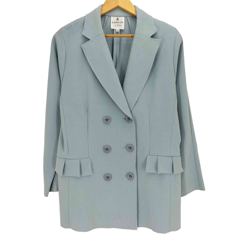 ランバンオンブルー LANVIN en Bleu プリーツポケット ダブルブレストジャケット レディース JPN:38