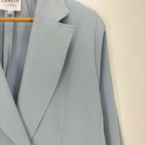 ランバンオンブルー LANVIN en Bleu プリーツポケット ダブルブレストジャケット レディース JPN:38