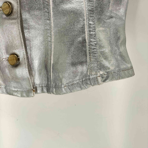 ガニー Ganni Foil Denim Corsage フォイルデニムコルセット レディース 36