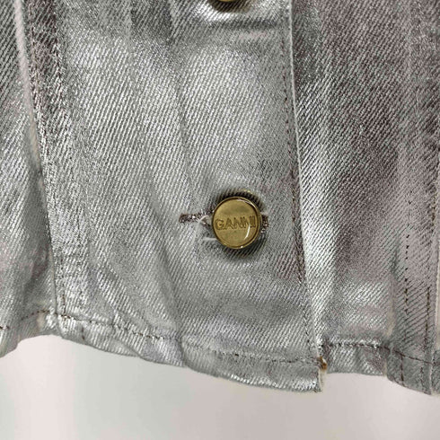 ガニー Ganni Foil Denim Corsage フォイルデニムコルセット レディース 36