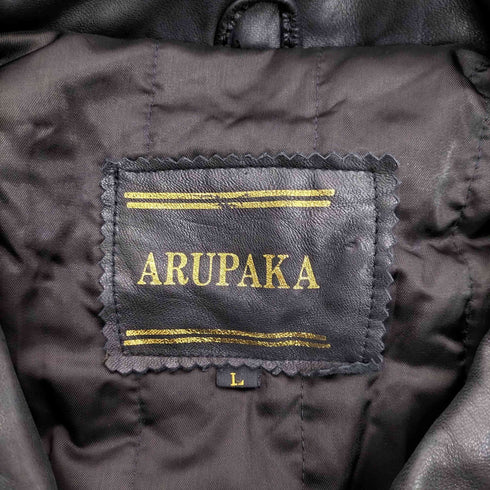 ARUPAKA 比翼レザーブルゾン メンズ JPN:L