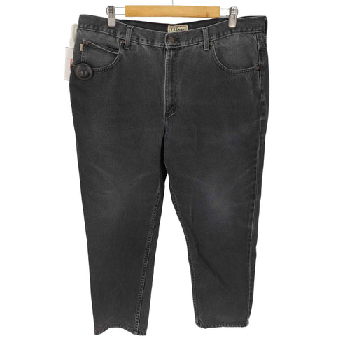 エルエルビーン L.L.Bean メキシコ製 テーパードブラックデニムパンツ メンズ 40×30