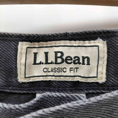 エルエルビーン L.L.Bean メキシコ製 テーパードブラックデニムパンツ メンズ 40×30