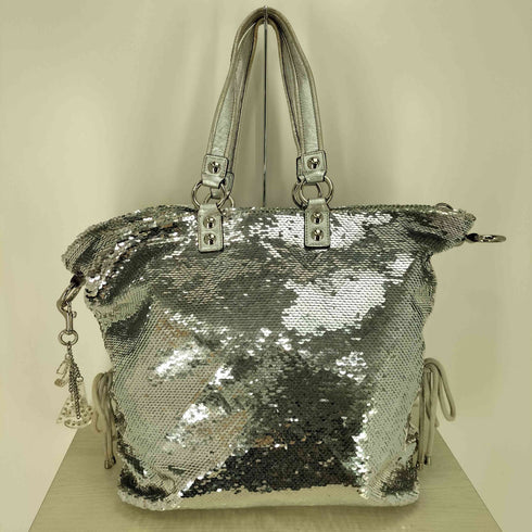 コーチ COACH 2way ポピー シークイン スポットライト スパンコール トートバッグ レディース