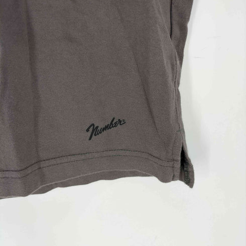 N NUMBER 無地 クルーネック半袖Tシャツ メンズ JPN:4