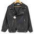 B.G.FASHION B.G.ファッション フェイクレザー ライダースジャケット レディース 160/84A