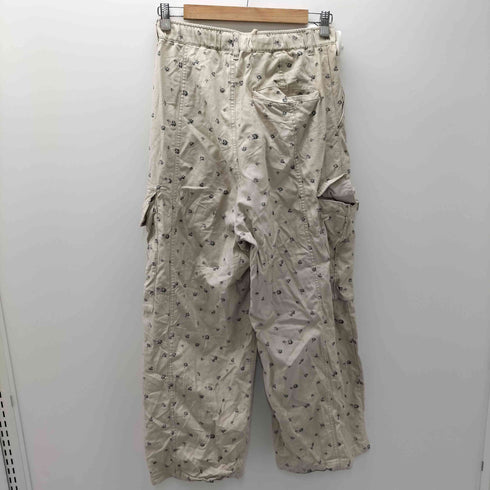 ニコアンド niko and... 26AW プリント バック サテン バギー カーゴ パンツ レディース JPN:M