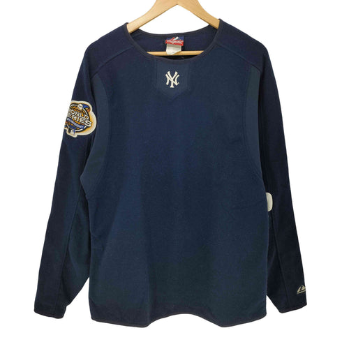 マジェスティック MAJESTIC 90s 2003 WORLD SERIES ロゴ刺繍 フリース プルオーバー メンズ import:M