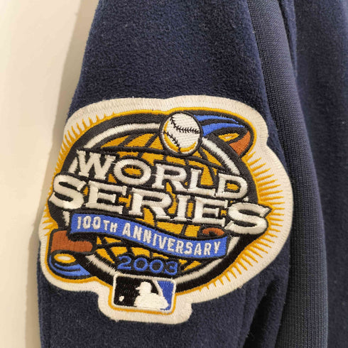 マジェスティック MAJESTIC 90s 2003 WORLD SERIES ロゴ刺繍 フリース プルオーバー メンズ import:M