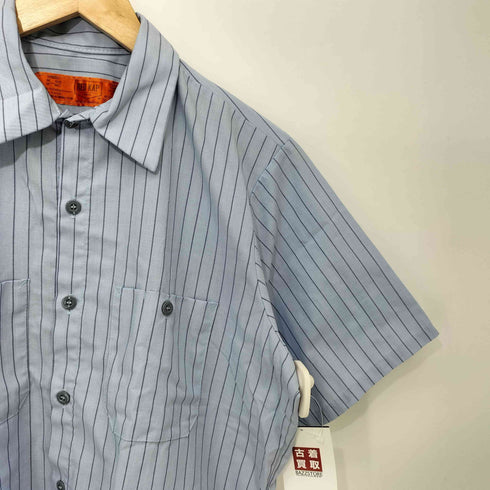 サンバス SUNBATH サンバス SPC ロゴプリント ストライプ ワークシャツ メンズ JPN:M