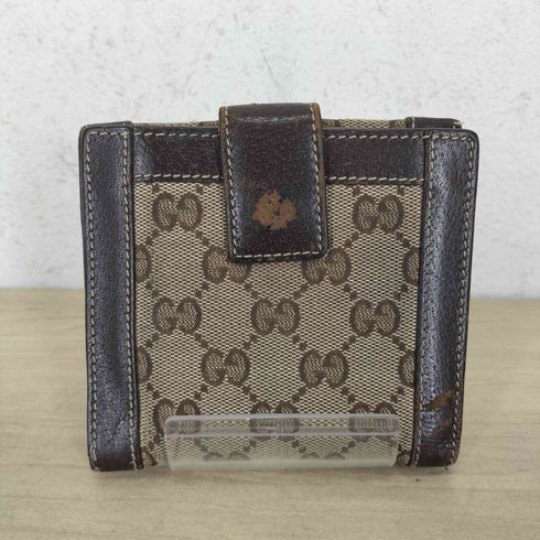 グッチ GUCCI GGキャンバス Wホック 二つ折り財布 レディース
