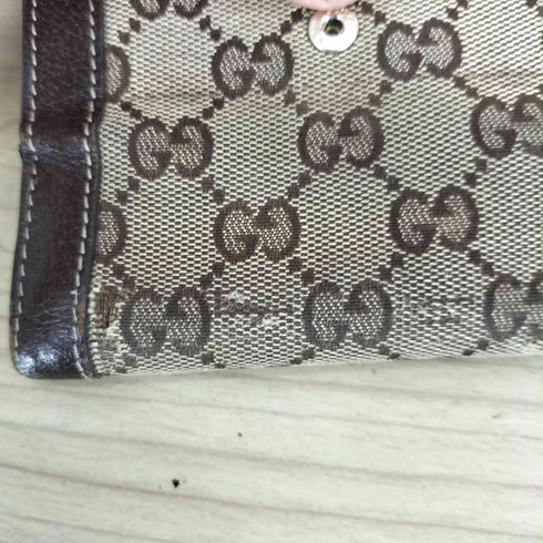 グッチ GUCCI GGキャンバス Wホック 二つ折り財布 レディース