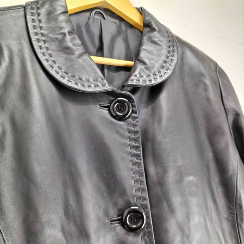 JUBIEN ジュビアン lamb leather 羊革 3ボタン レザージャケット レディース 13