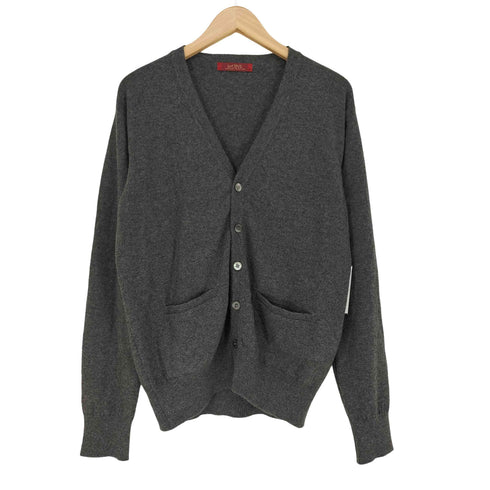 LeCENT cashmere カシミヤ100% Vネックカーディガン メンズ JPN:M
