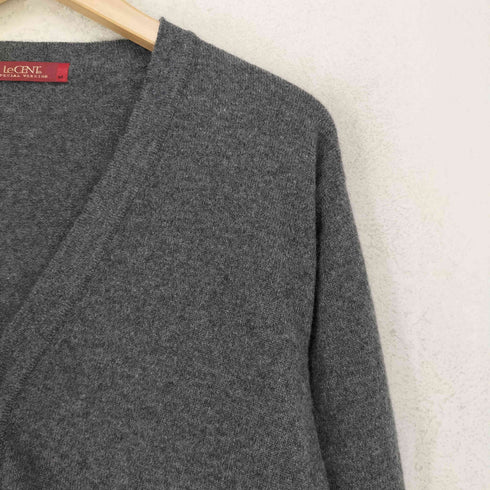 LeCENT cashmere カシミヤ100% Vネックカーディガン メンズ JPN:M