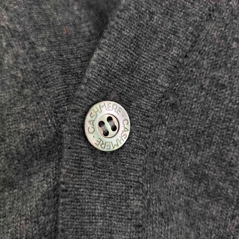 LeCENT cashmere カシミヤ100% Vネックカーディガン メンズ JPN:M