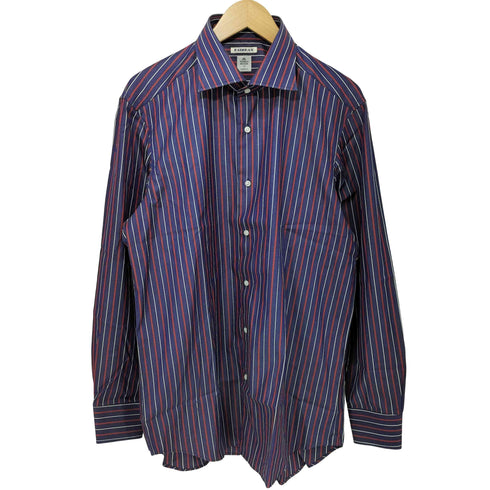 トーマスメイソンフォーフェアファクス THOMAS MASON for FAIRFAX ワイドカラー ストライプ ドレス シャツ メンズ 16 1/2 - 42