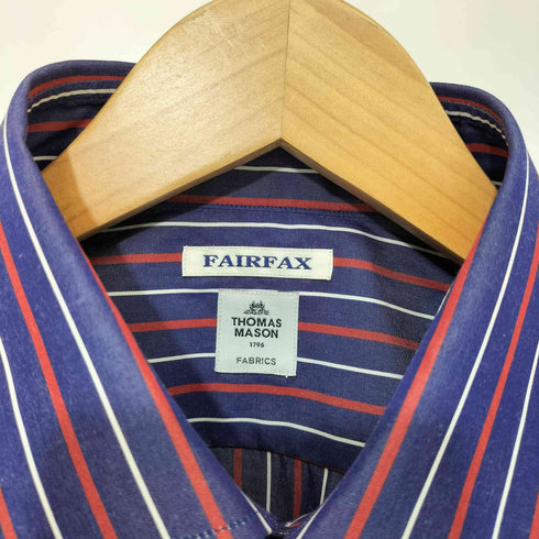 トーマスメイソンフォーフェアファクス THOMAS MASON for FAIRFAX ワイドカラー ストライプ ドレス シャツ メンズ 16 1/2 - 42