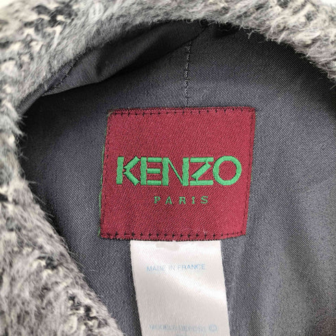 ケンゾーパリス KENZO PARIS ベネカ期 アルパカノーカラーコート フランス製 レディース