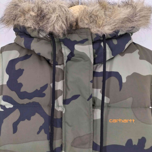 カーハート Carhartt 90S 迷彩 ファー ダウンベスト メンズ import:M