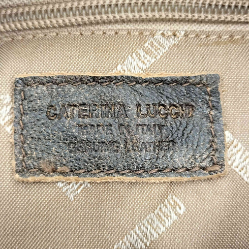 CATERINA LUCCHI genuine leather 本革 イタリア製 フリンジ ショルダーバッグ レディース