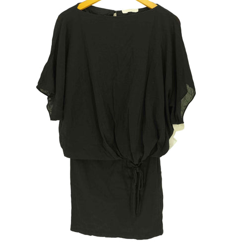 クロエ Chloe リネン混 シアー 七分丈 S/S ワンピース レディース FR:36