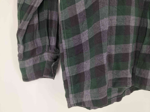 50-60S 開襟 オープンカラー ダブル フラップ ポケット L/S チェック ボード ボックス シャツ 襟芯 VINTAGE ヴィンテージ メンズ