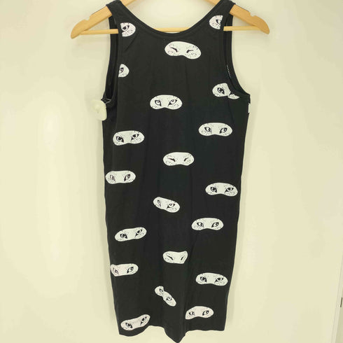 メゾンキツネ MAISON KITSUNE 猫 プリント ノースリーブ チュニック ワンピース レディース JPN:S