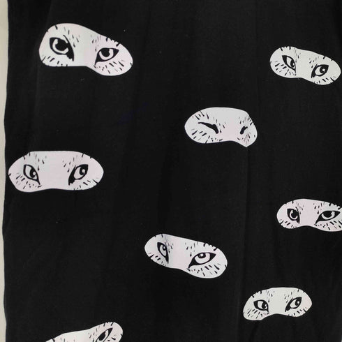 メゾンキツネ MAISON KITSUNE 猫 プリント ノースリーブ チュニック ワンピース レディース JPN:S