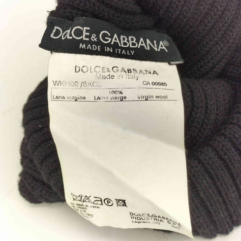 ドルチェアンドガッバーナ DOLCE&GABBANA イタリア製 ウール ニットキャップ メンズ